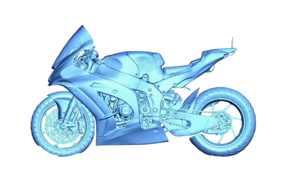 UMATEX Rosatom uses RangeVision 3D scanner to create a sports motorbike fairing for Kawasaki Puccetti Racing team