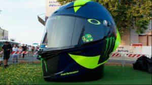 Caracol Valentino Rossi gets giant 3D printed helmet from caracol AM